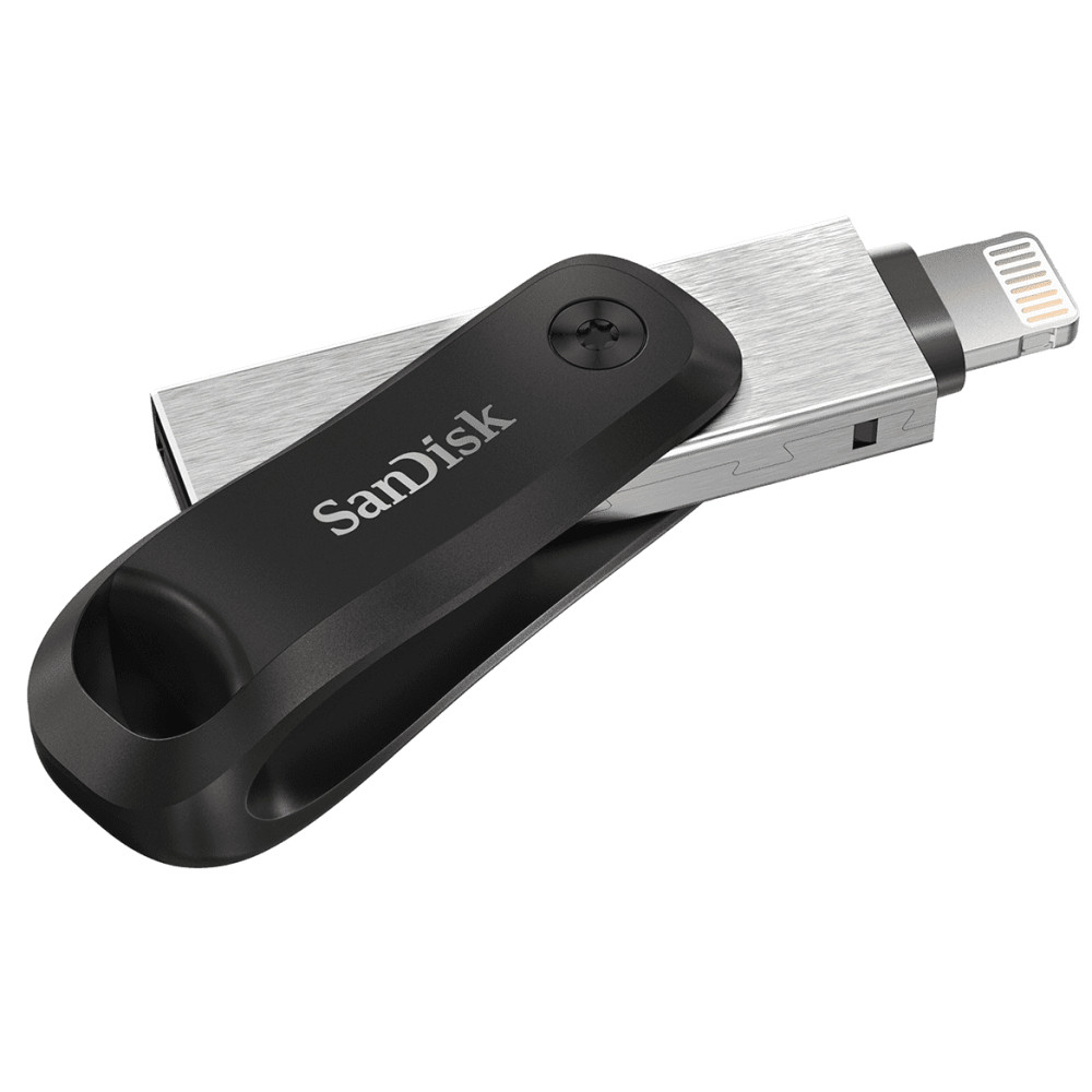 Produktbild för SanDisk iXpand USB-sticka 64 GB USB Type-A / Lightning 3.2 Gen 2 (3.1 Gen 2) Svart, Silver