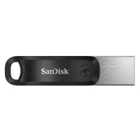 Produktbild för SanDisk iXpand USB-sticka 64 GB USB Type-A / Lightning 3.2 Gen 2 (3.1 Gen 2) Svart, Silver