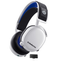 Produktbild för Steelseries Arctis 7P+ Headset Trådlös Huvudband Spela USB Type-C Svart, Vit