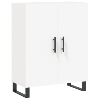 Produktbild för Högskåp vit 69,5x34x180 cm konstruerat trä