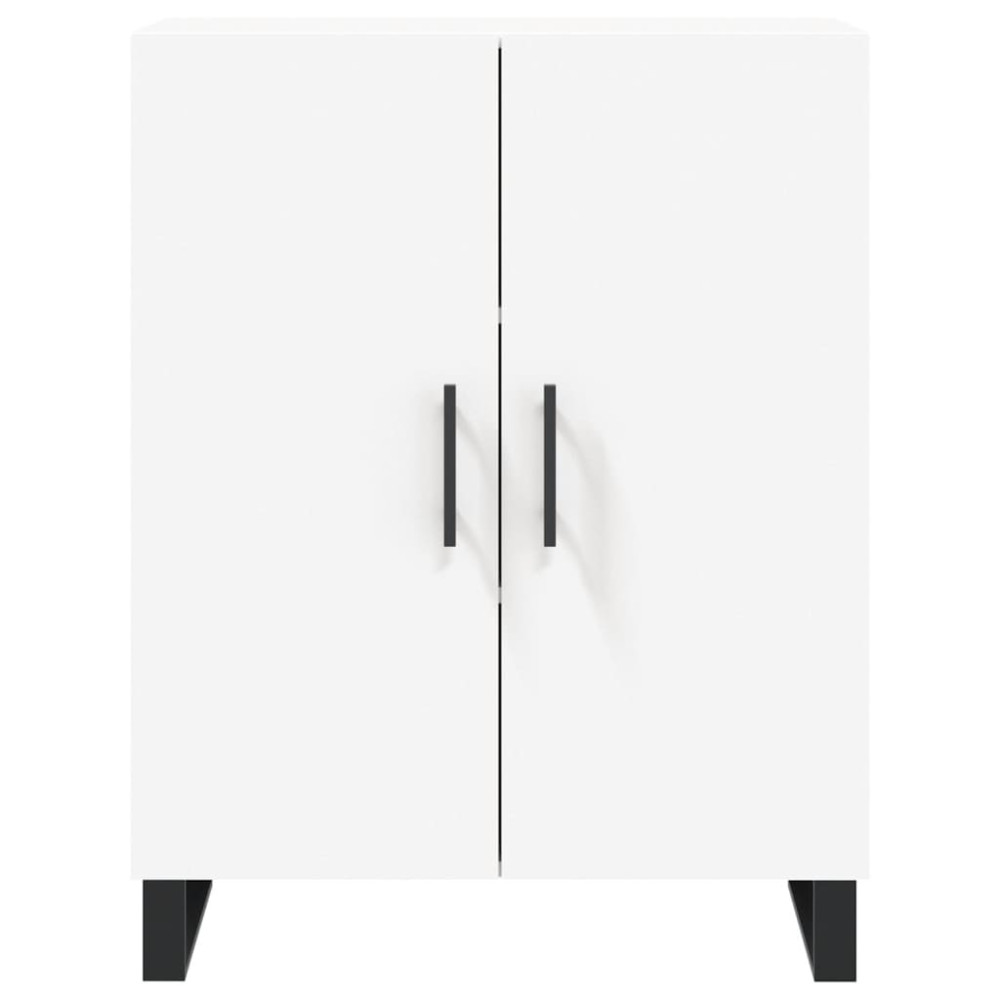 Produktbild för Högskåp vit 69,5x34x180 cm konstruerat trä