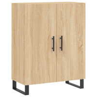 Produktbild för Högskåp sonoma-ek 69,5x34x180 cm konstruerat trä