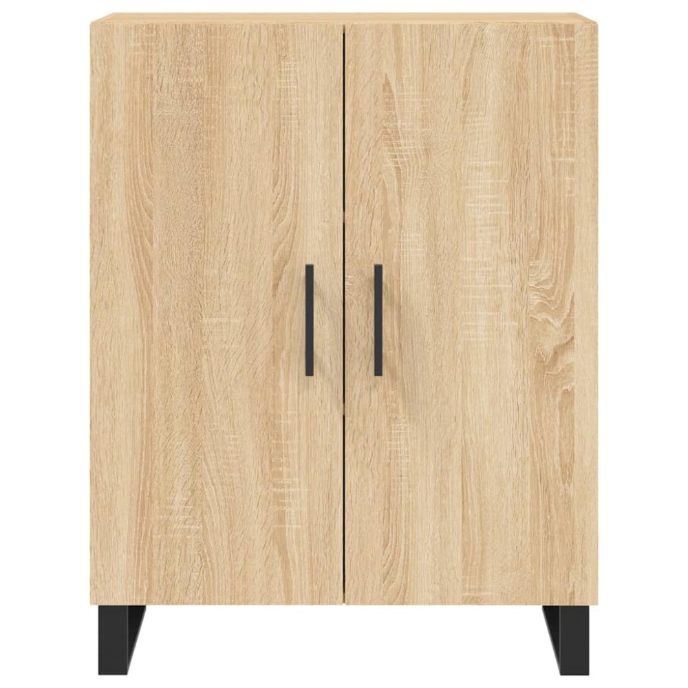 Produktbild för Högskåp sonoma-ek 69,5x34x180 cm konstruerat trä