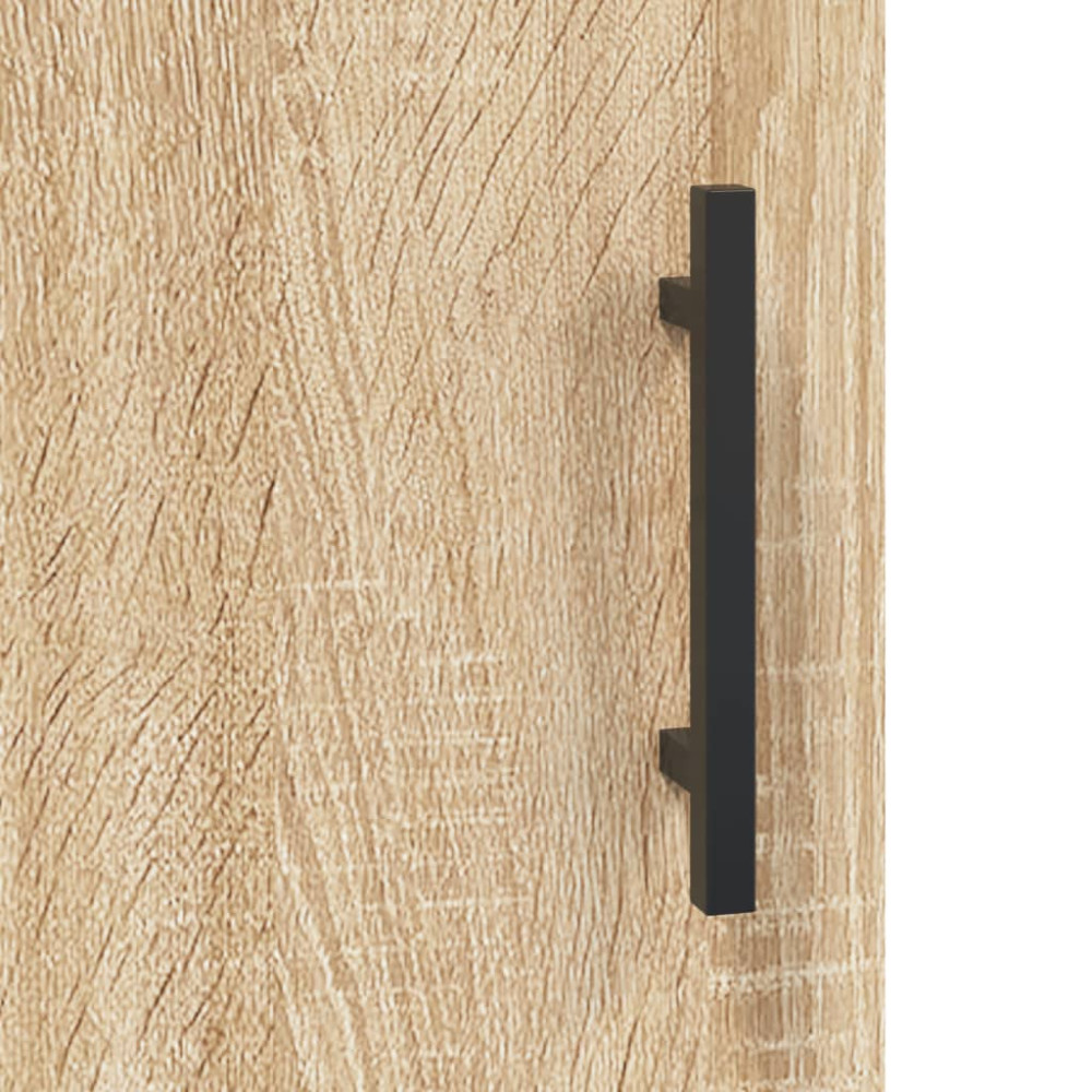 Produktbild för Högskåp sonoma-ek 69,5x34x180 cm konstruerat trä