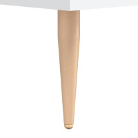 Produktbild för Högskåp vit 69,5x34x180 cm konstruerat trä