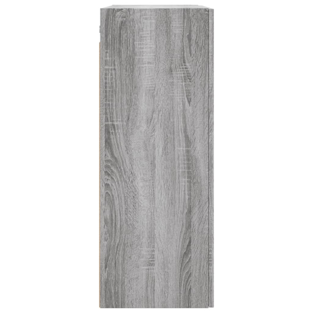Produktbild för Väggskåp 2 st grå sonoma 69,5x34x90 cm