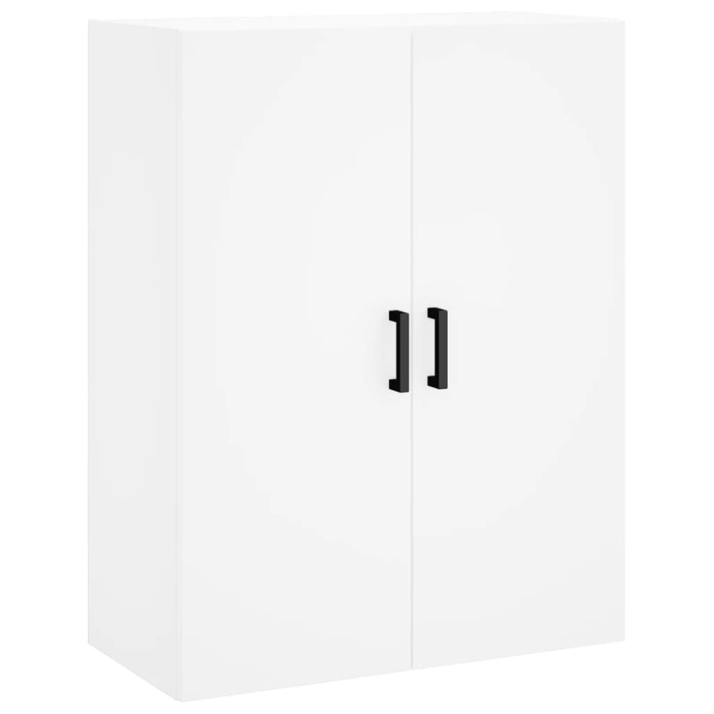Produktbild för Högskåp vit 69,5x34x180 cm konstruerat trä