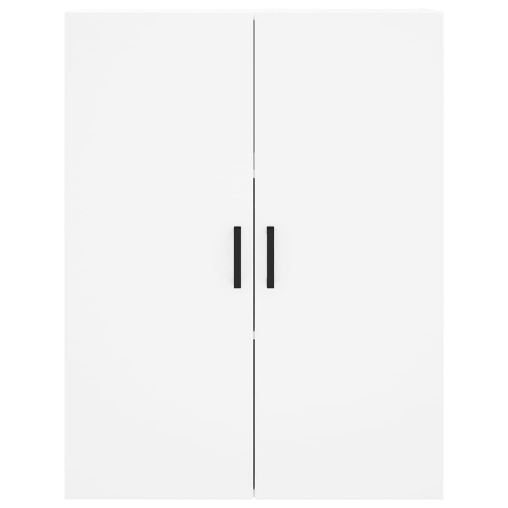 Produktbild för Högskåp vit 69,5x34x180 cm konstruerat trä