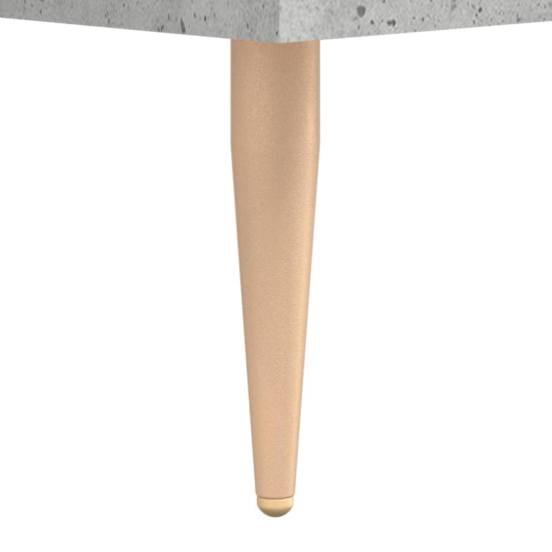 Produktbild för Högskåp betonggrå 34,5x34x180 cm konstruerat trä