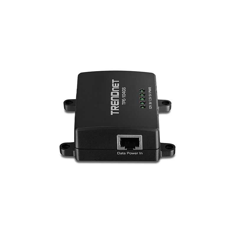 Produktbild för Trendnet TPE-104GS nätverksdelare Svart Strömförsörjning via Ethernet (PoE) stöd