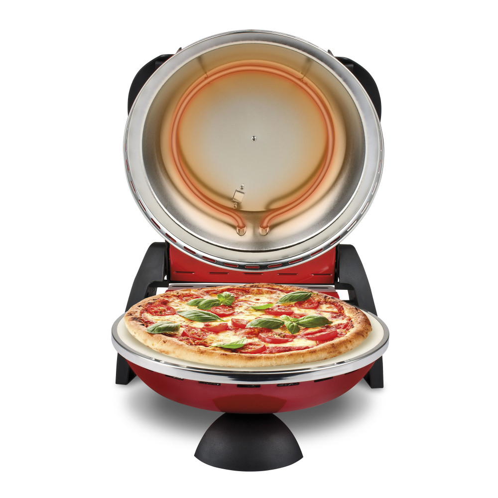 Produktbild för G3 Ferrari Delizia pizzajärn och pizzaugn 1 pizza/pizzor 1200 W Röd