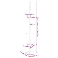 Produktbild för Golv-till-tak klösträd gräddvit 263,5-289,5 cm