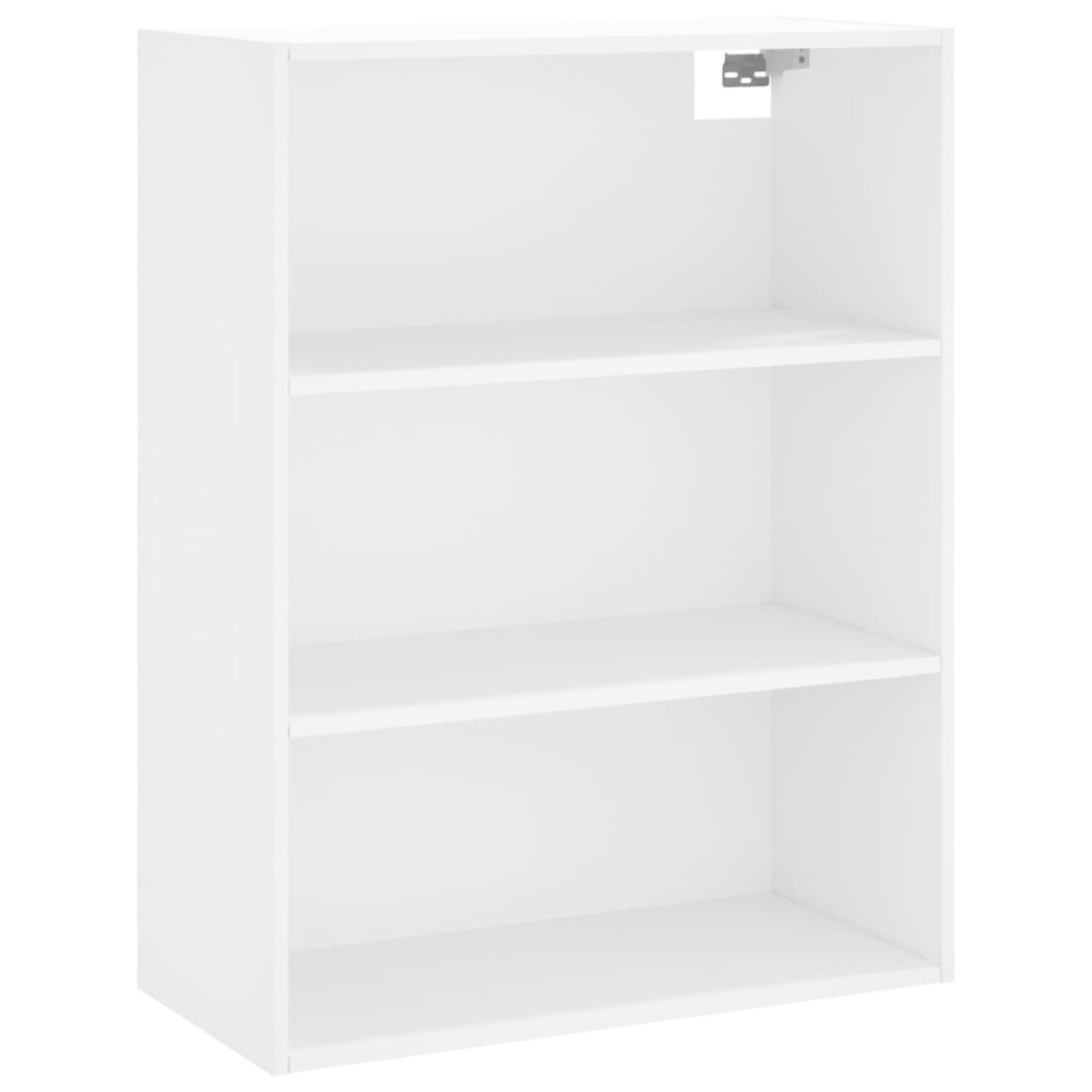 Produktbild för Högskåp vit 69,5x34x180 cm konstruerat trä