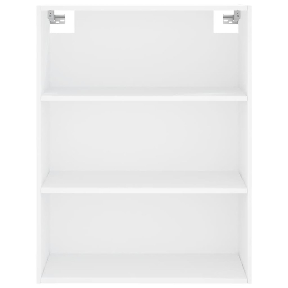 Produktbild för Högskåp vit 69,5x34x180 cm konstruerat trä