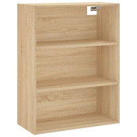 Produktbild för Högskåp sonoma-ek 69,5x34x180 cm konstruerat trä