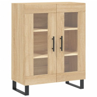Produktbild för Högskåp sonoma-ek 69,5x34x180 cm konstruerat trä