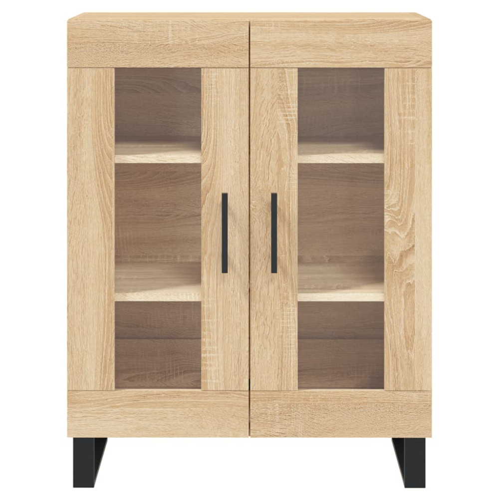 Produktbild för Högskåp sonoma-ek 69,5x34x180 cm konstruerat trä
