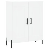 Produktbild för Högskåp vit 69,5x34x180 cm konstruerat trä
