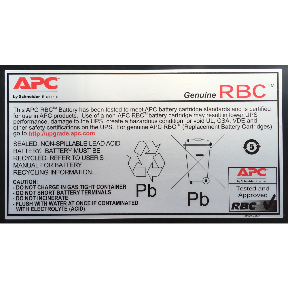 Produktbild för APC RBC48 UPS-batterier Slutna blybatterier (VRLA)