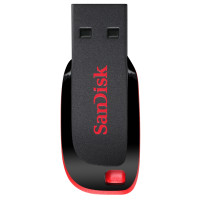 Miniatyr av produktbild för SanDisk Cruzer Blade USB-sticka 32 GB USB Type-A 2.0 Svart, Röd