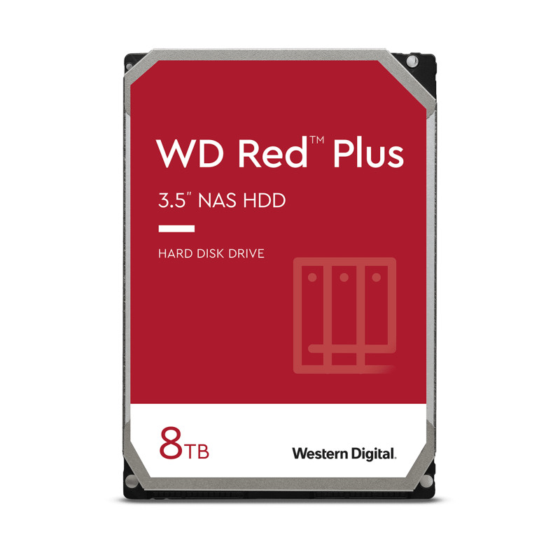Produktbild för Western Digital Red Plus 3.5" 8 TB Serial ATA III