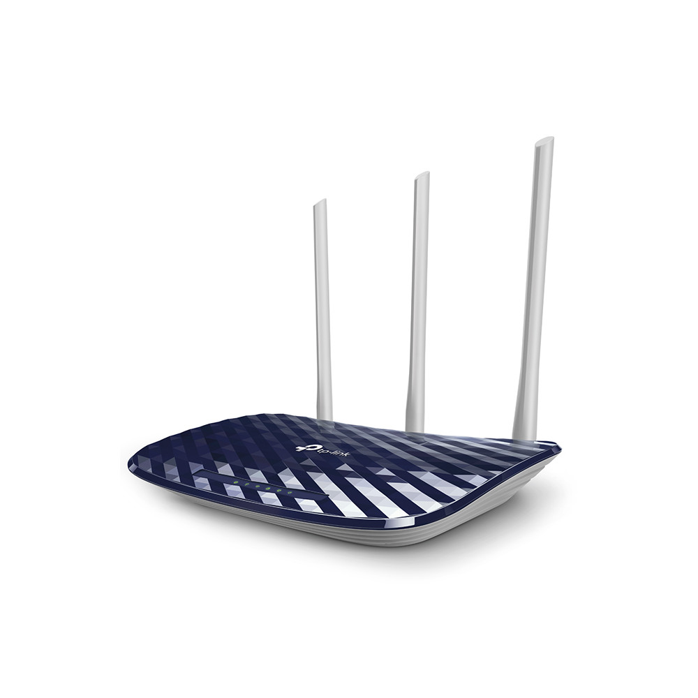 Produktbild för TP-Link AC750 trådlös router Snabb Ethernet Dual-band (2,4 GHz / 5 GHz) Svart, Vit
