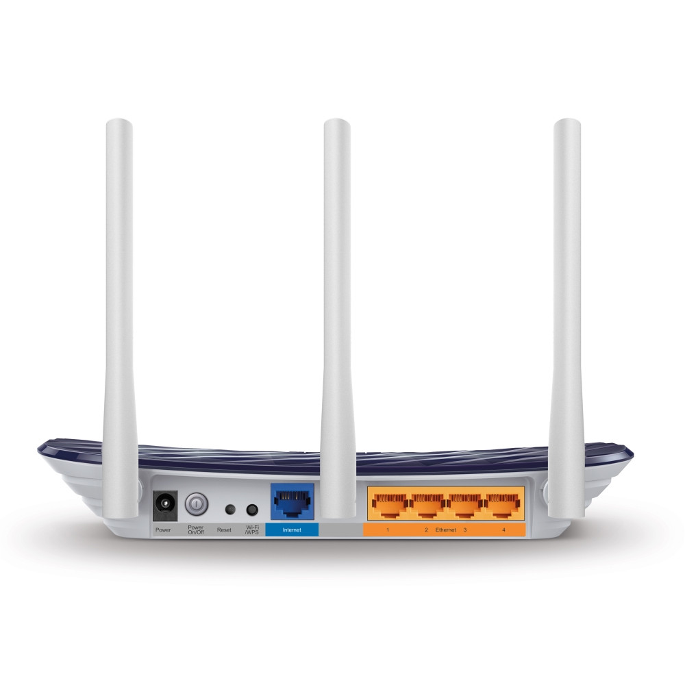 Produktbild för TP-Link AC750 trådlös router Snabb Ethernet Dual-band (2,4 GHz / 5 GHz) Svart, Vit