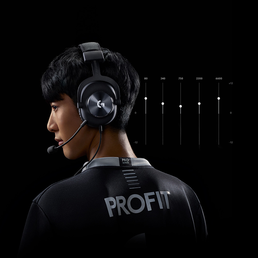 Produktbild för Logitech G Pro X Headset Kabel Huvudband Spela Svart