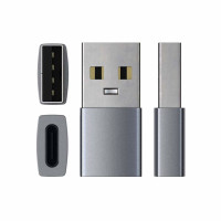 Produktbild för Satechi ST-TAUCM kabelomvandlare (hane/hona) USB-A USB-C Grå