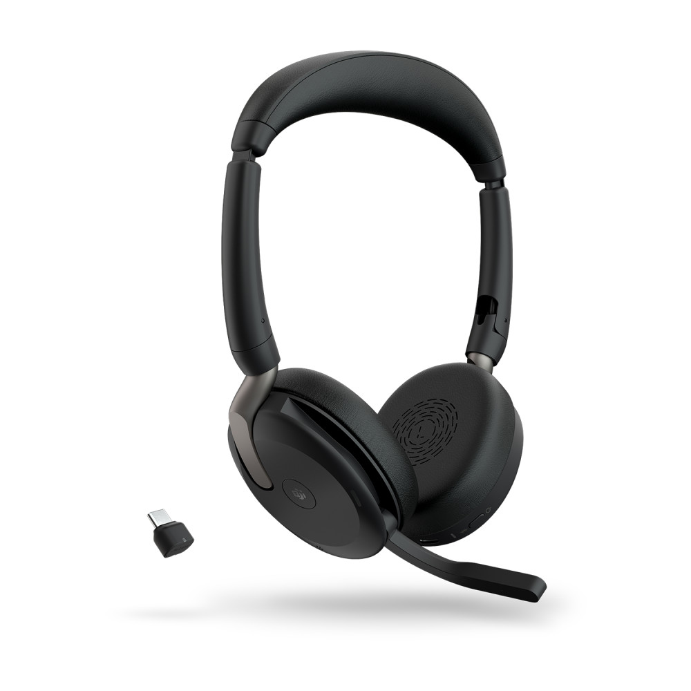 Produktbild för Jabra Evolve2 65 Flex Headset Kabel & Trådlös Huvudband Kontor/callcenter Bluetooth Svart