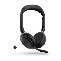 Produktbild för Jabra Evolve2 65 Flex Headset Kabel & Trådlös Huvudband Kontor/callcenter Bluetooth Svart