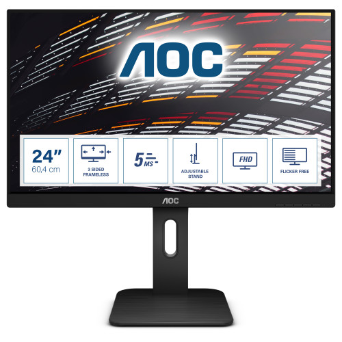AOC AOC P1 24P1 platta pc-skärmar 60,5 cm (23.8") 1920 x 1080 pixlar Full HD LED Svart