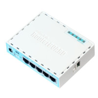 Produktbild för Mikrotik RB750GR3 kabelansluten router Gigabit Ethernet Turkos, Vit