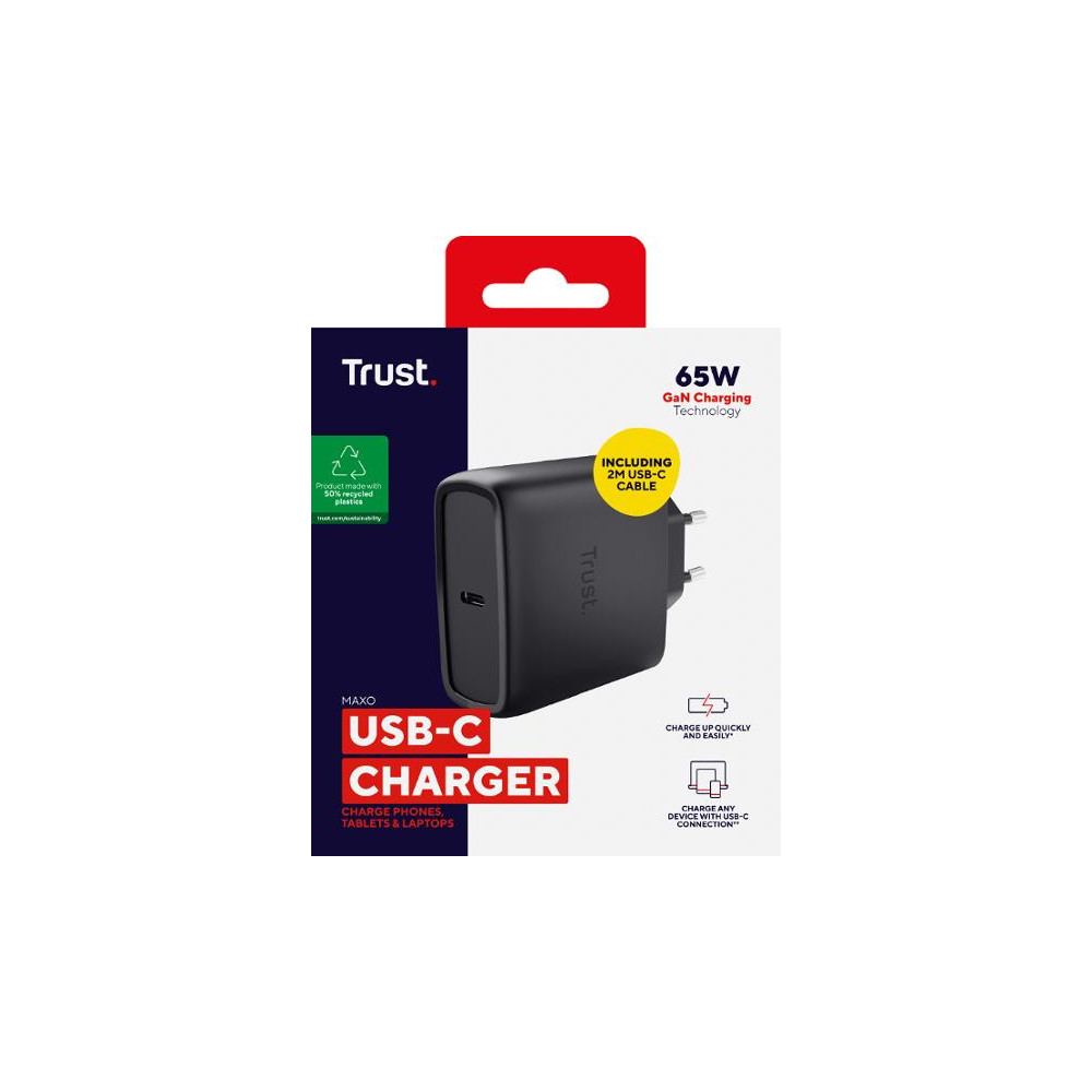 Produktbild för Laddare TRUST Maxo 65W USB-C