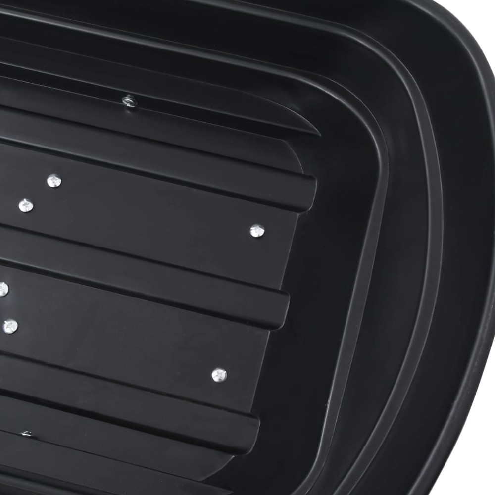 Produktbild för Trädgårdsvagn tippbar 300 kg 75L svart
