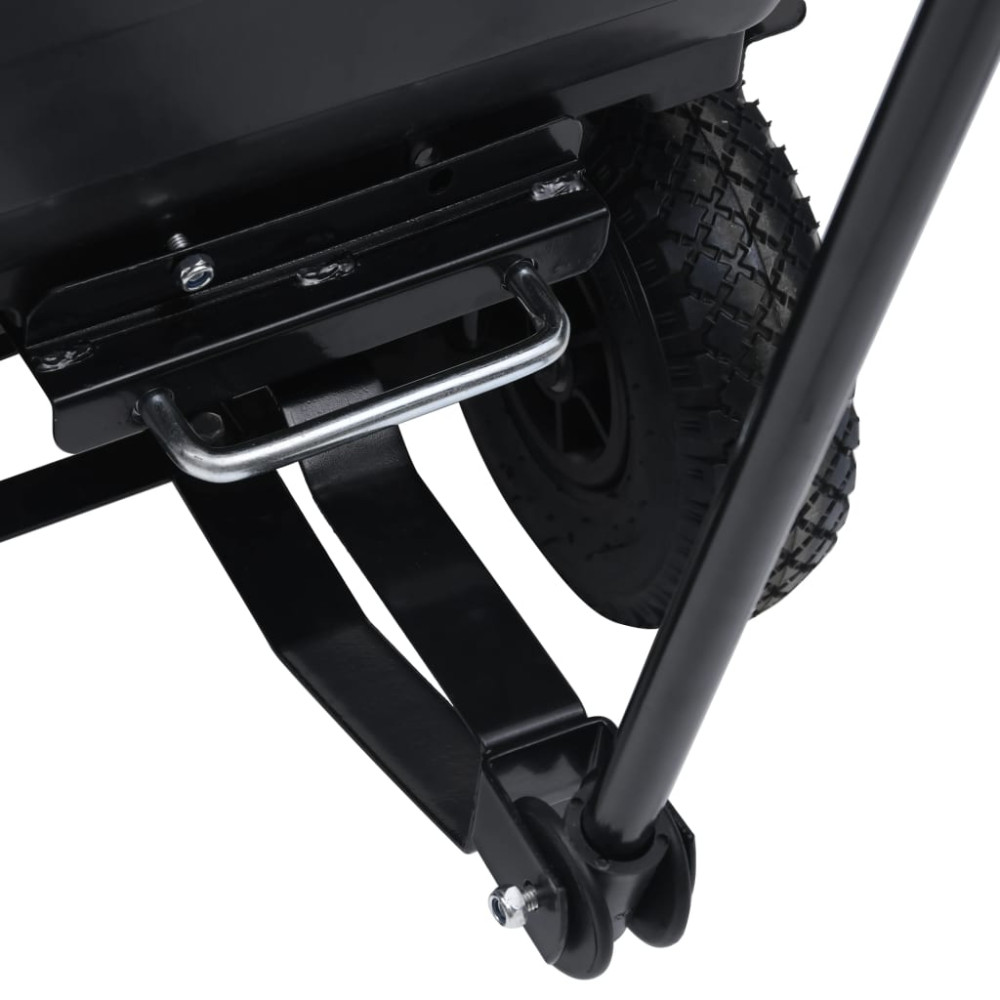 Produktbild för Trädgårdsvagn tippbar 300 kg 75L svart