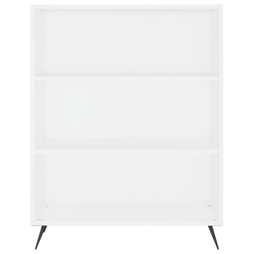 Produktbild för Högskåp vit 69,5x32,5x180 cm konstruerat trä