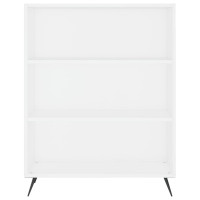 Produktbild för Högskåp vit 69,5x32,5x180 cm konstruerat trä