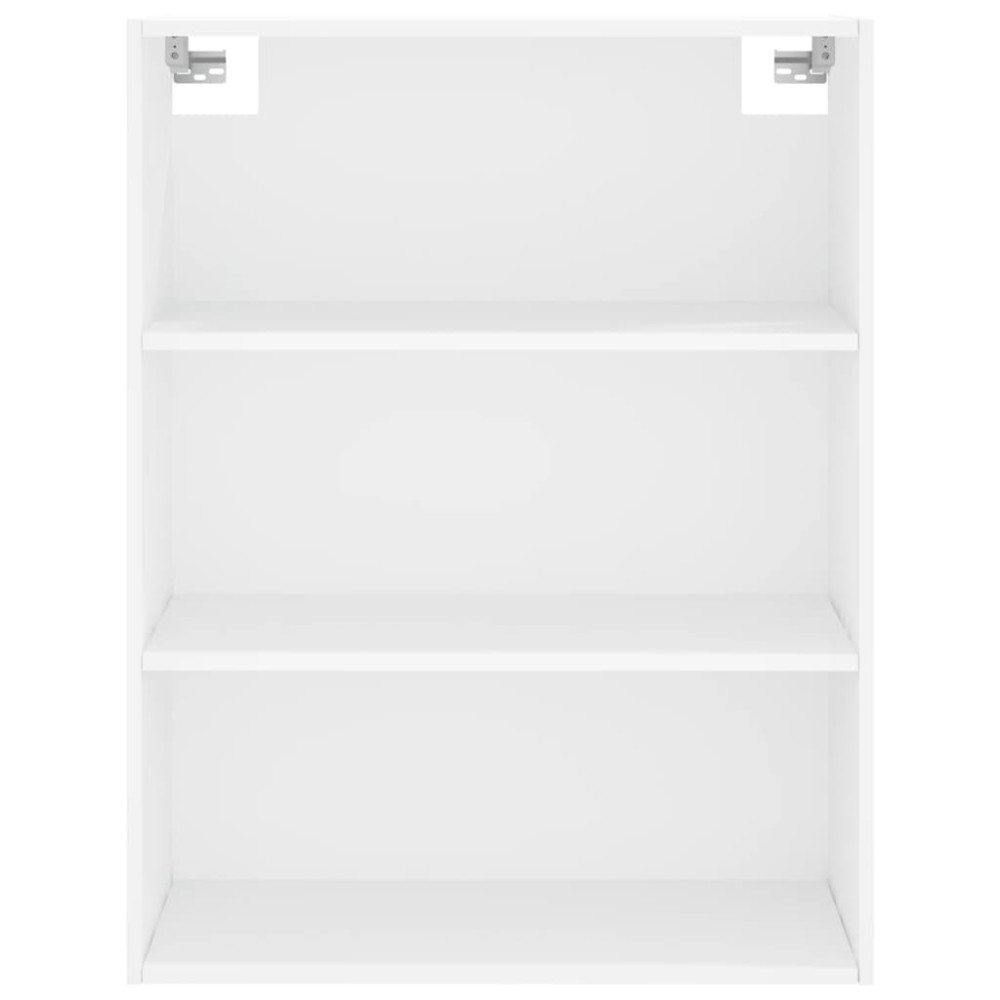 Produktbild för Högskåp vit 69,5x32,5x180 cm konstruerat trä