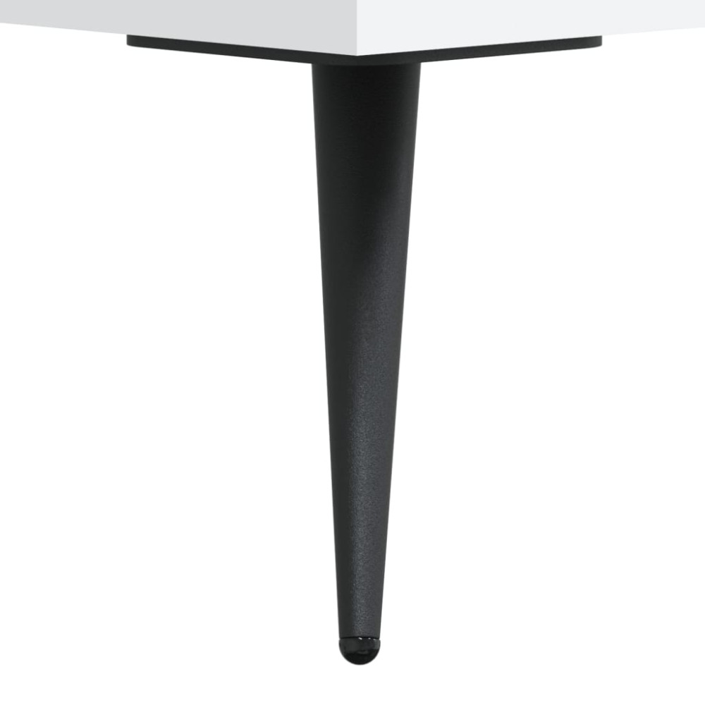 Produktbild för Högskåp vit 69,5x32,5x180 cm konstruerat trä