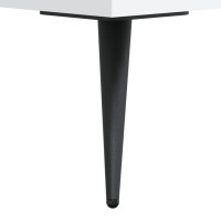 Produktbild för Högskåp vit 69,5x32,5x180 cm konstruerat trä