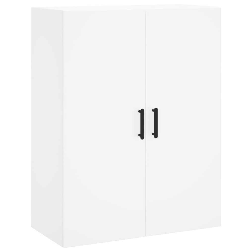 Produktbild för Högskåp vit 69,5x34x180 cm konstruerat trä