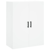 Produktbild för Högskåp vit 69,5x34x180 cm konstruerat trä