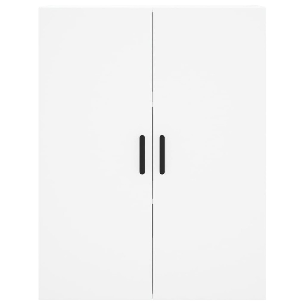 Produktbild för Högskåp vit 69,5x34x180 cm konstruerat trä