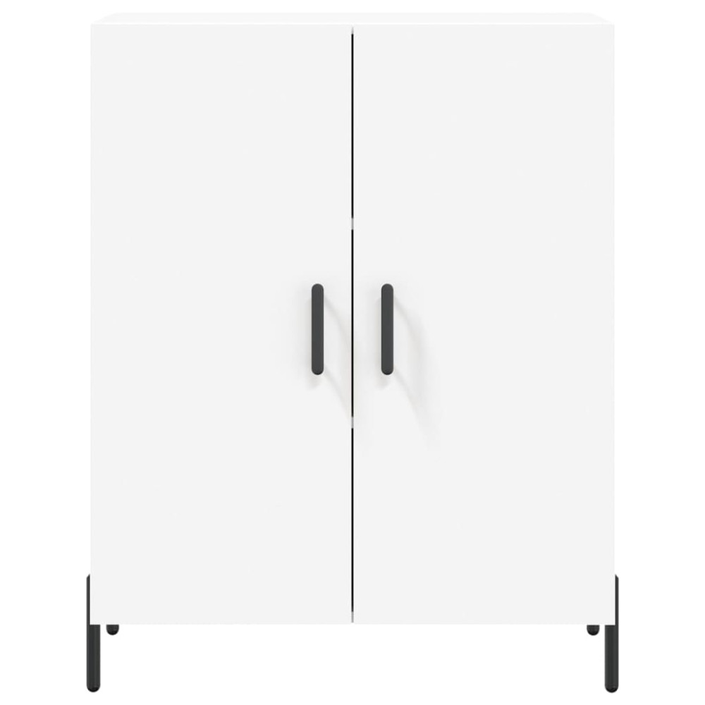 Produktbild för Högskåp vit 69,5x34x180 cm konstruerat trä