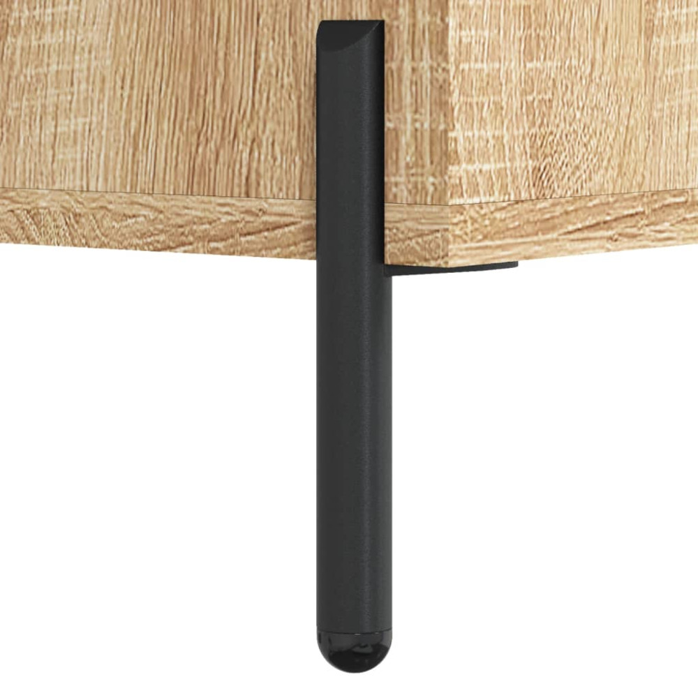 Produktbild för Högskåp sonoma-ek 69,5x34x180 cm konstruerat trä