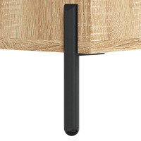 Produktbild för Högskåp sonoma-ek 69,5x34x180 cm konstruerat trä