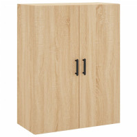 Produktbild för Högskåp sonoma-ek 69,5x34x180 cm konstruerat trä