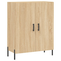 Produktbild för Högskåp sonoma-ek 69,5x34x180 cm konstruerat trä