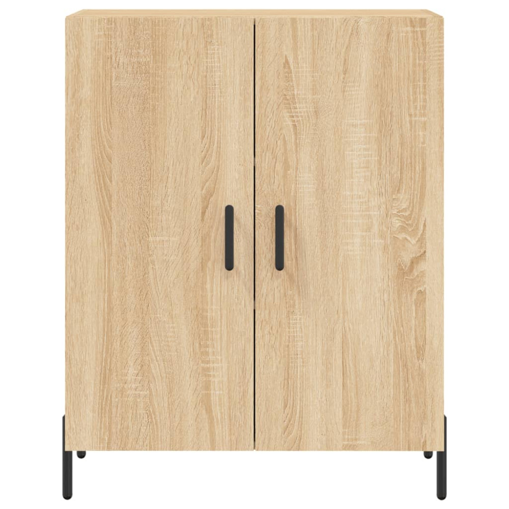 Produktbild för Högskåp sonoma-ek 69,5x34x180 cm konstruerat trä